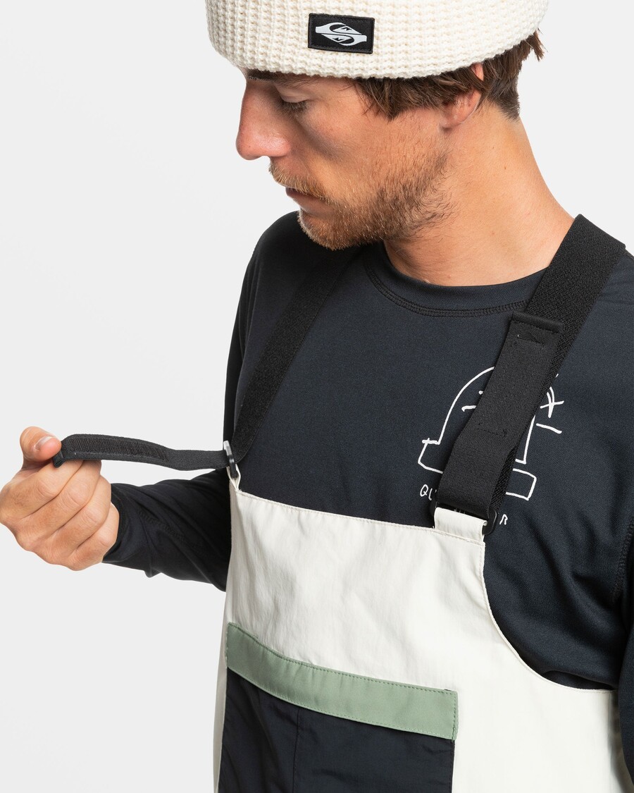 Quik Silver Fly High Bib Snow Pants - Birch