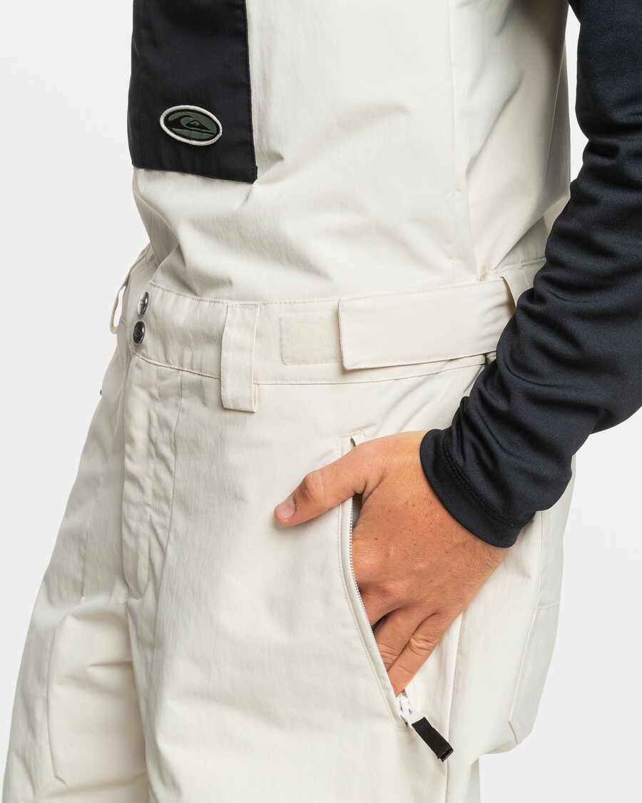 Quik Silver Fly High Bib Snow Pants - Birch