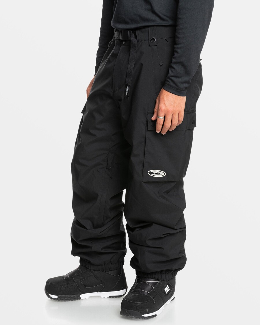 Quiksilver Snow Down Sněhové Kalhoty - Pravá černá