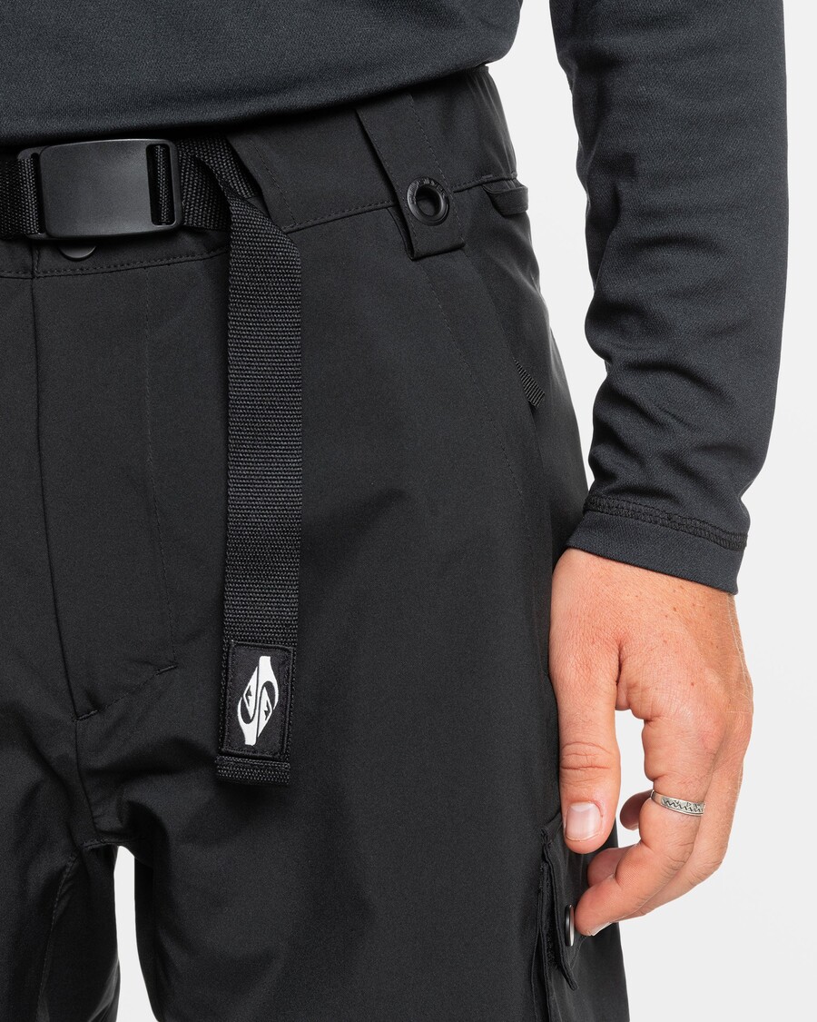 Quiksilver Snow Down Sněhové Kalhoty - Pravá černá