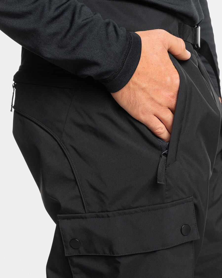 Quiksilver Snow Down Sněhové Kalhoty - Pravá černá