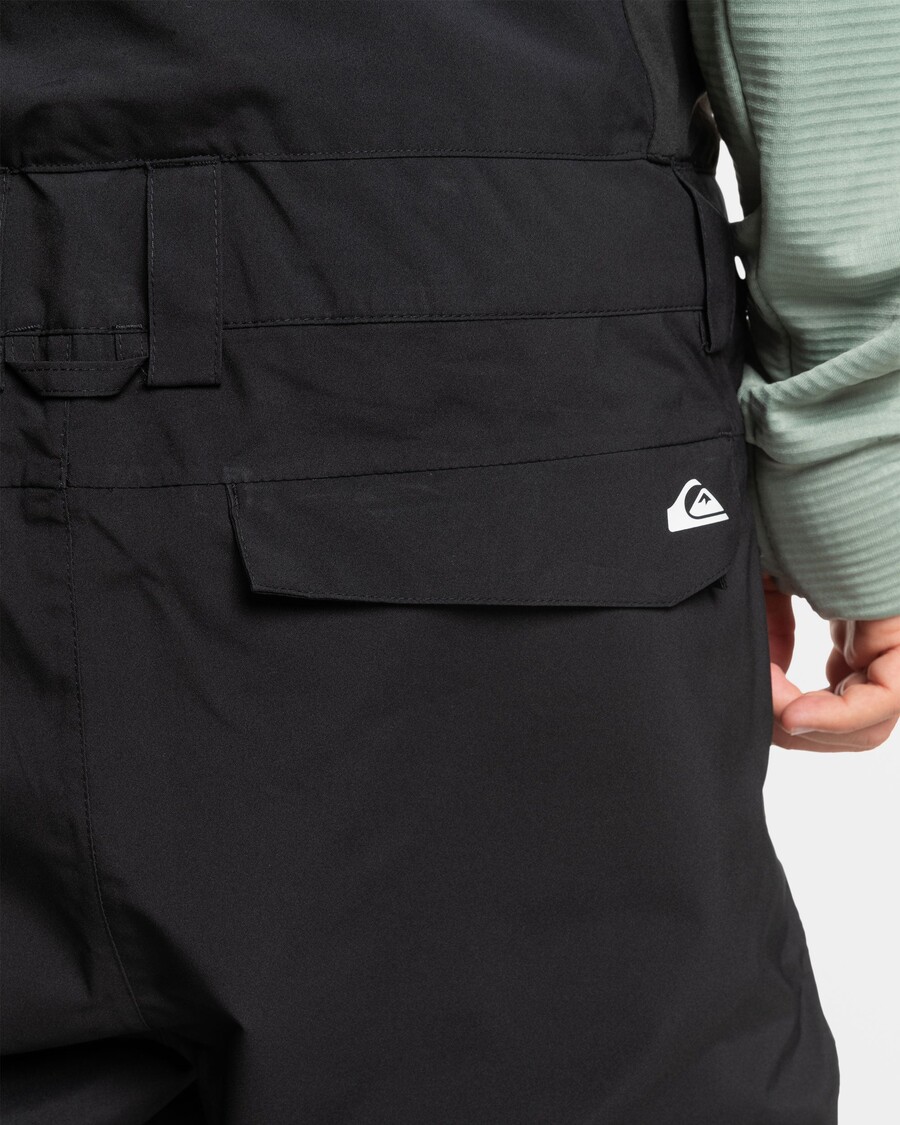 Calça De Neve Com Babador Utilitário Quiksilver - Preto Verdadeiro
