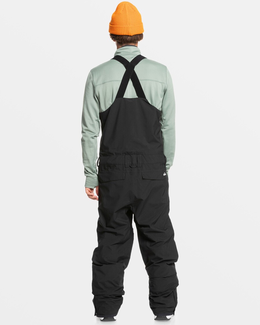 Calça De Neve Com Babador Utilitário Quiksilver - Preto Verdadeiro