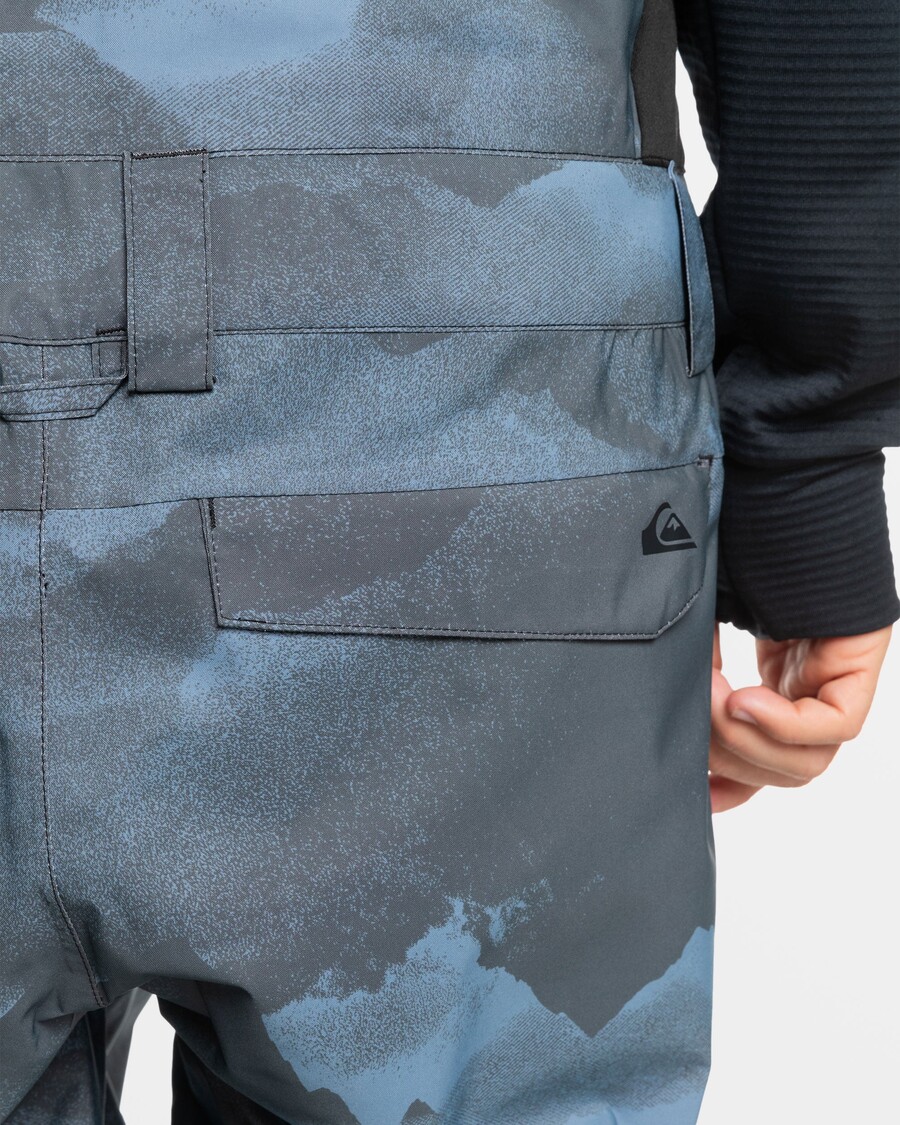 куиксилвер утилити биб панталоне за снег - планински спреј флинт стоне