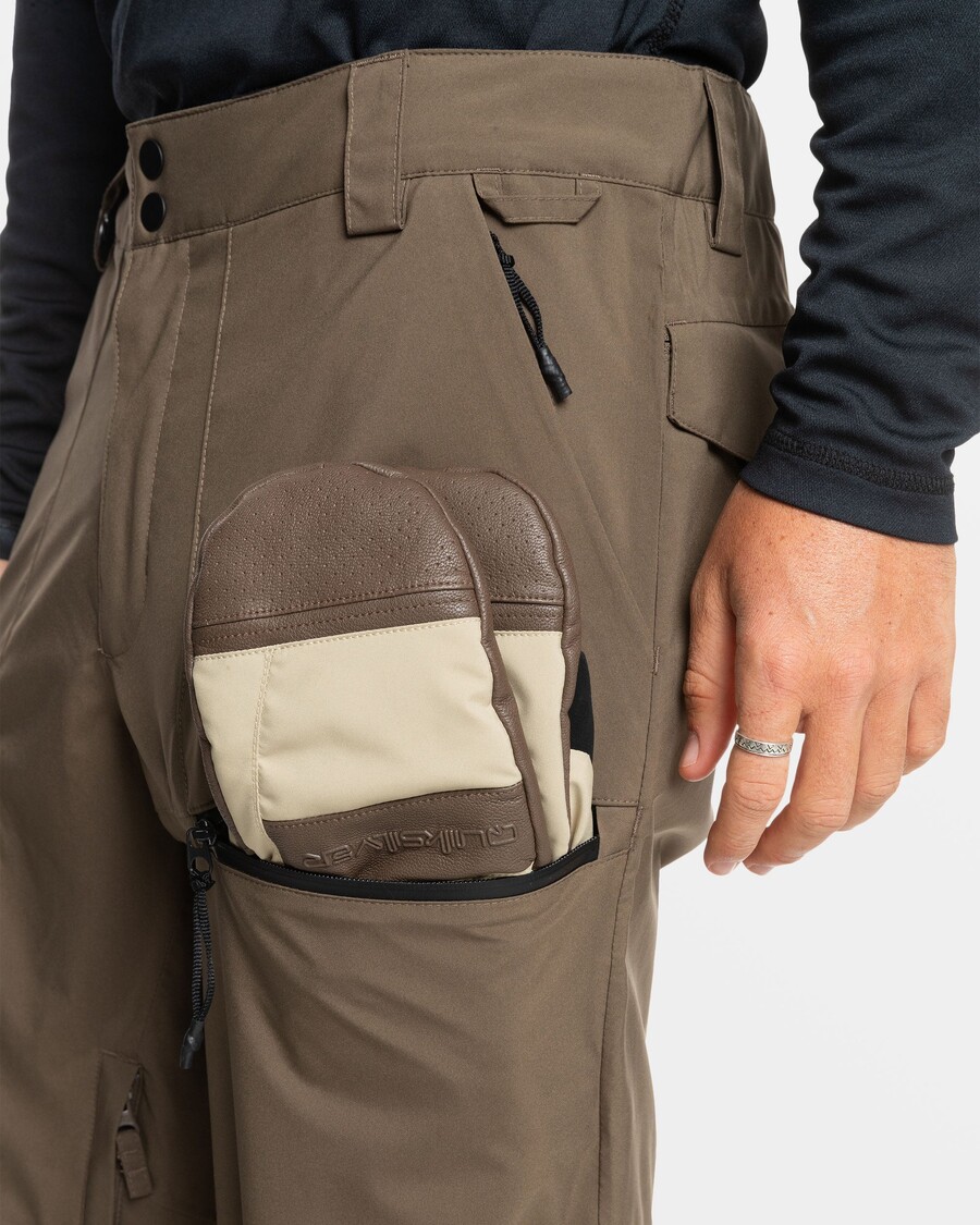 Quik Silver Utility Snow Pants - Canteen
