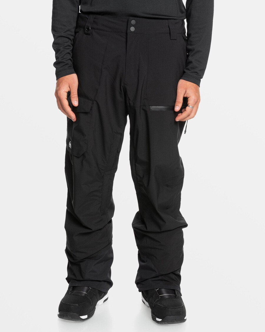 Calça Utilitária Para Neve Quiksilver - Preto Verdadeiro