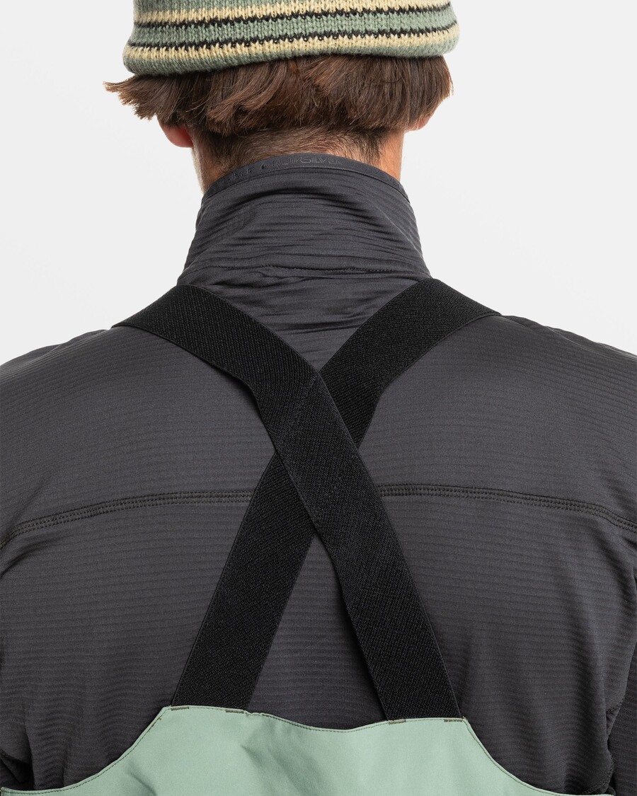 Quiksilver Altostratus Stretch Gore-texové Kalhoty S Náprsenkou Do Sněhu - Mořský Sprej