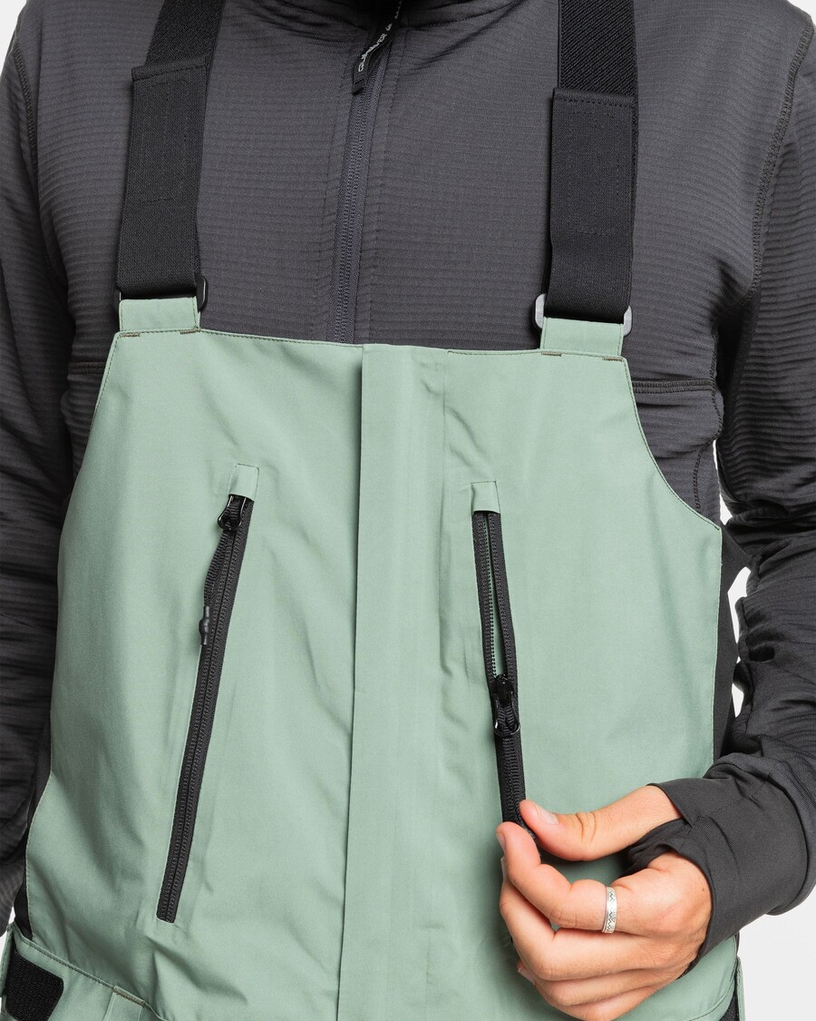 Quiksilver Altostratus Stretch Gore-texové Kalhoty S Náprsenkou Do Sněhu - Mořský Sprej