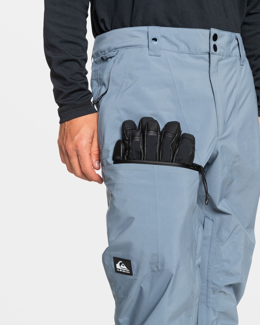 Quik Silver Forever Stretch Gore-Tex Snow Pants - Flint Stone