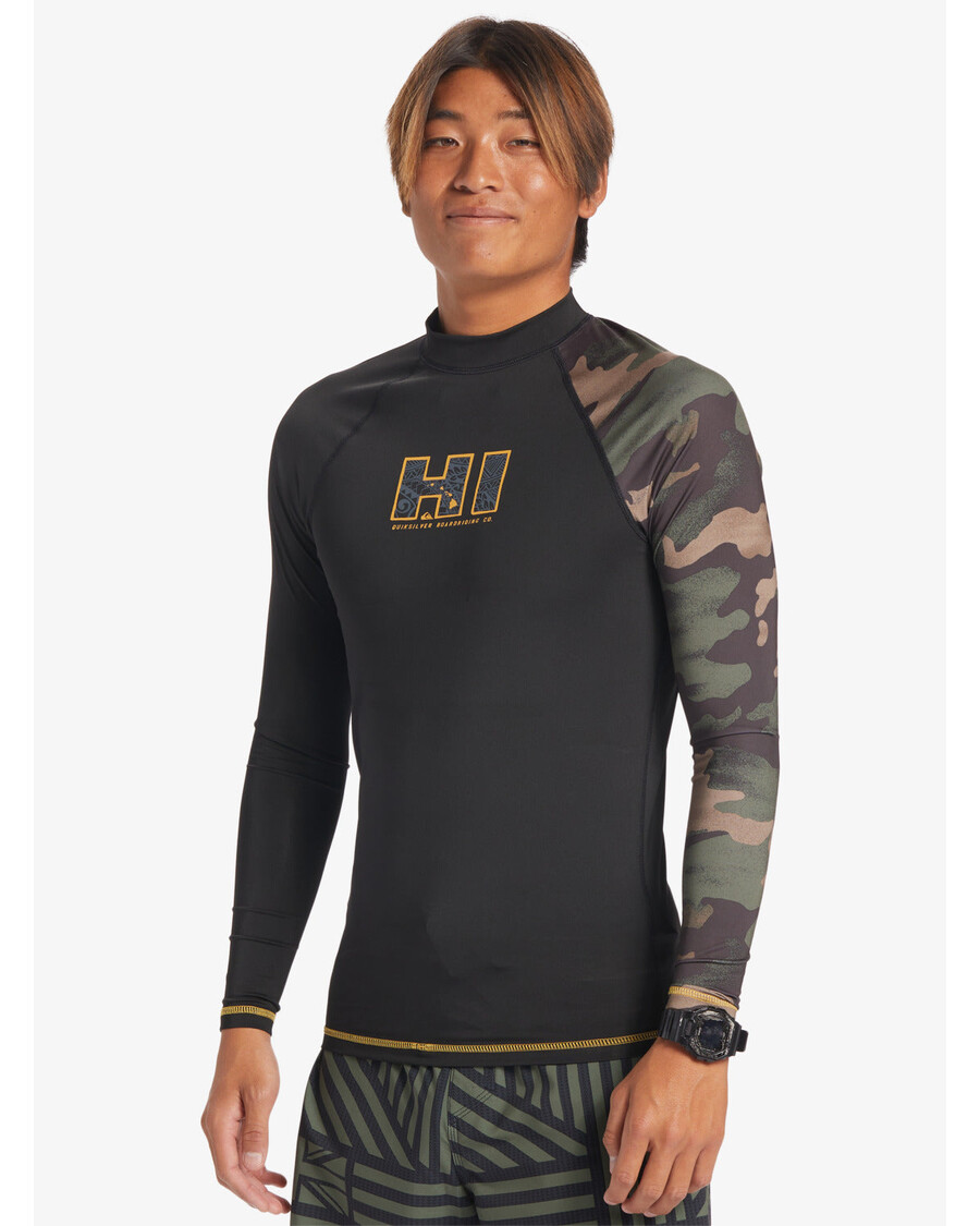 Quik Silver Hi Island Rush μακρυμάνικο Upf 50 Rashguard - μαύρο