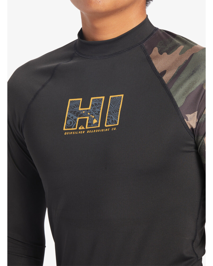 Quik Silver Hi Island Rush μακρυμάνικο Upf 50 Rashguard - μαύρο