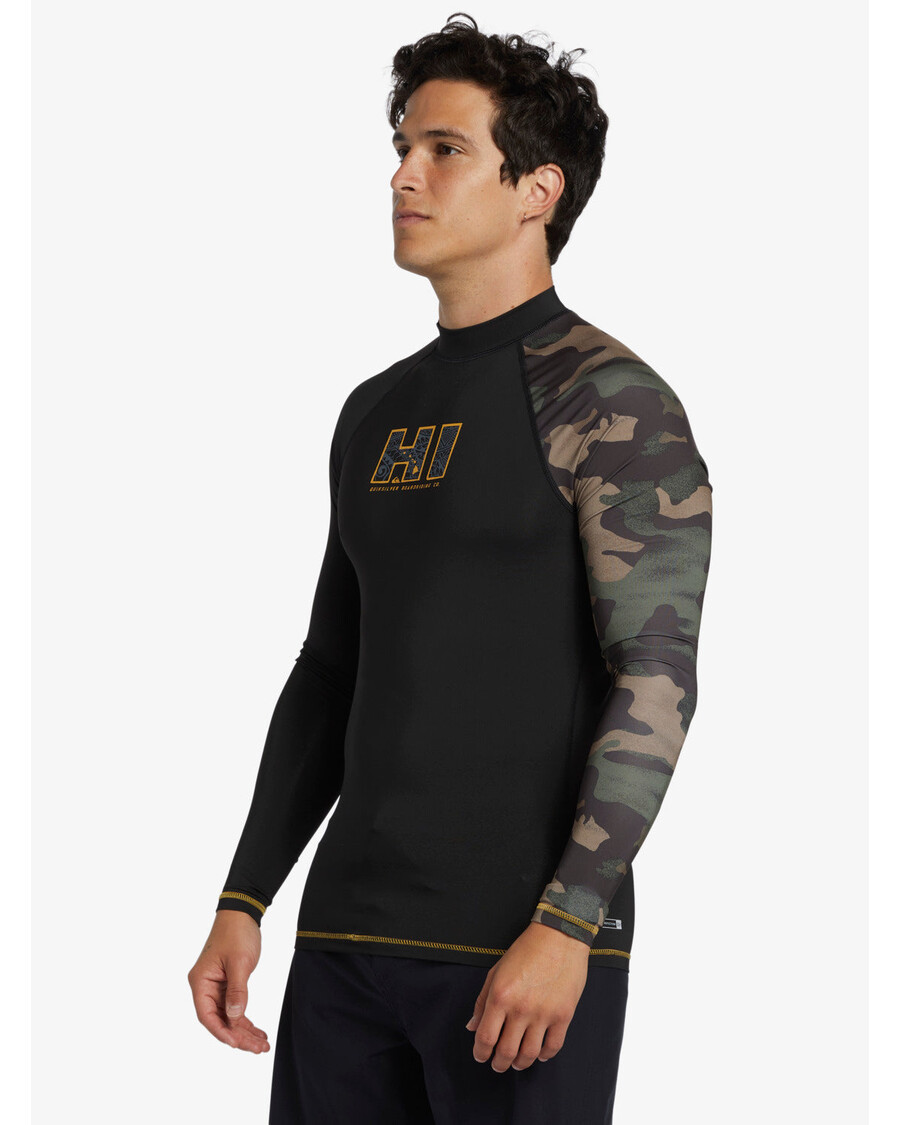 Quik Silver Hi Island Rush μακρυμάνικο Upf 50 Rashguard - μαύρο