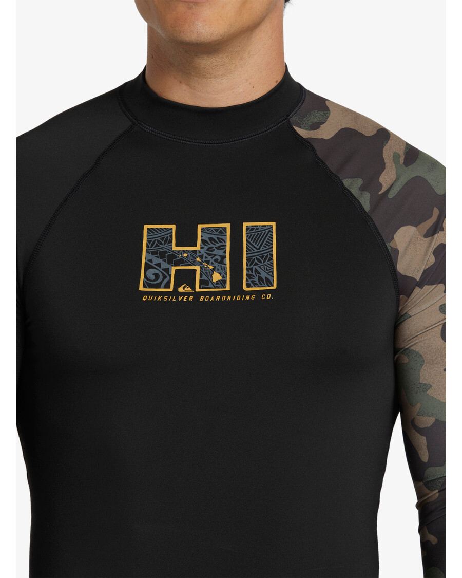 Quik Silver Hi Island Rush μακρυμάνικο Upf 50 Rashguard - μαύρο