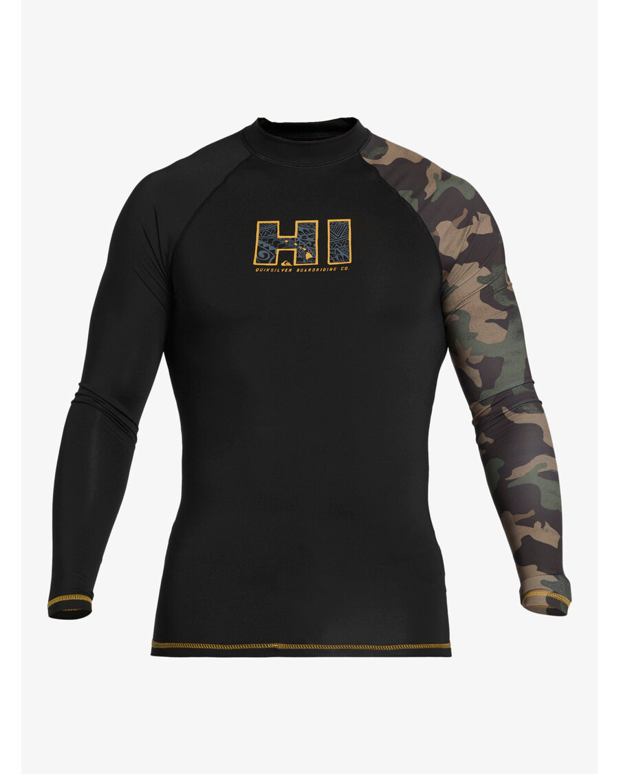 Quik Silver Hi Island Rush Uzun Kollu Upf 50 Rashguard - Siyah