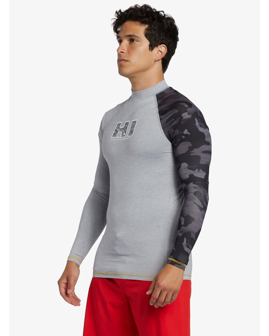 Quik Silver Hi Island Rush μακρυμάνικο Upf 50 Rashguard - Sleet Heather