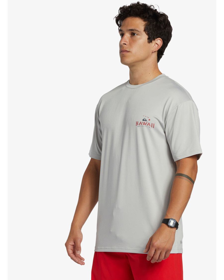 Quik ασημί Hi Royalty Surf κοντομάνικο Upf 50 μπλουζάκι Surf - γκρι βιολετί