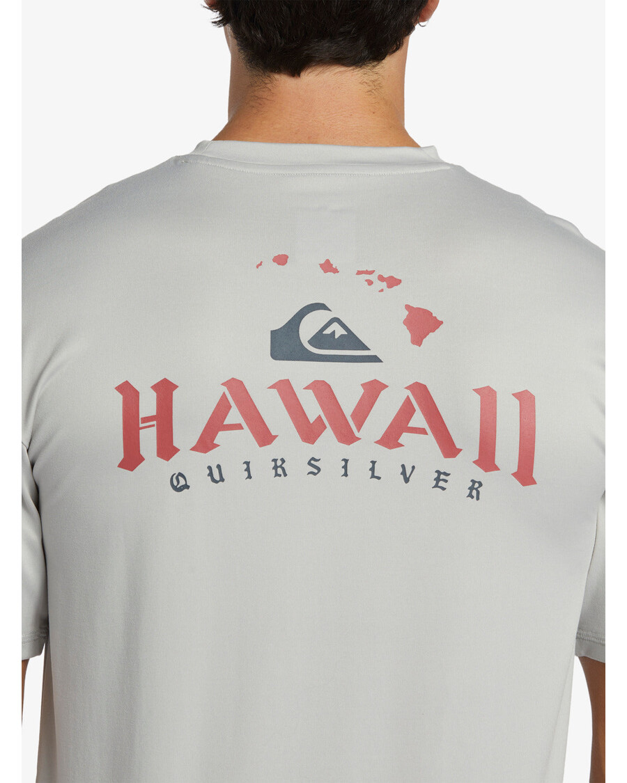 Quik ασημί Hi Royalty Surf κοντομάνικο Upf 50 μπλουζάκι Surf - γκρι βιολετί