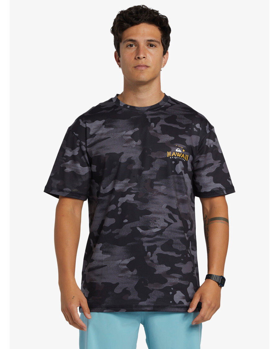 Quik ασημί Hi Royalty Surf κοντομάνικο Upf 50 μπλουζάκι Surf - Hi Camo μαύρο
