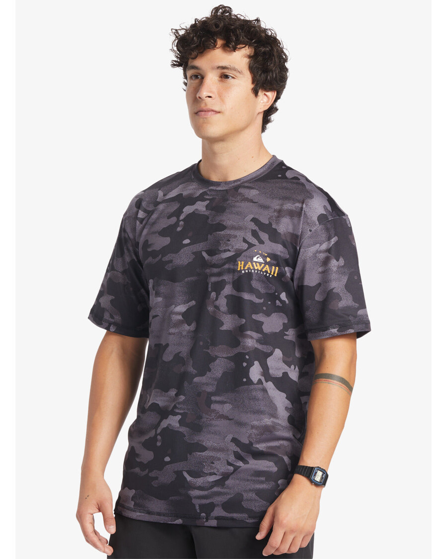 Quik ασημί Hi Royalty Surf κοντομάνικο Upf 50 μπλουζάκι Surf - Hi Camo μαύρο