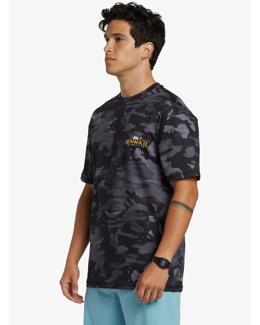 Quik ασημί Hi Royalty Surf κοντομάνικο Upf 50 μπλουζάκι Surf - Hi Camo μαύρο