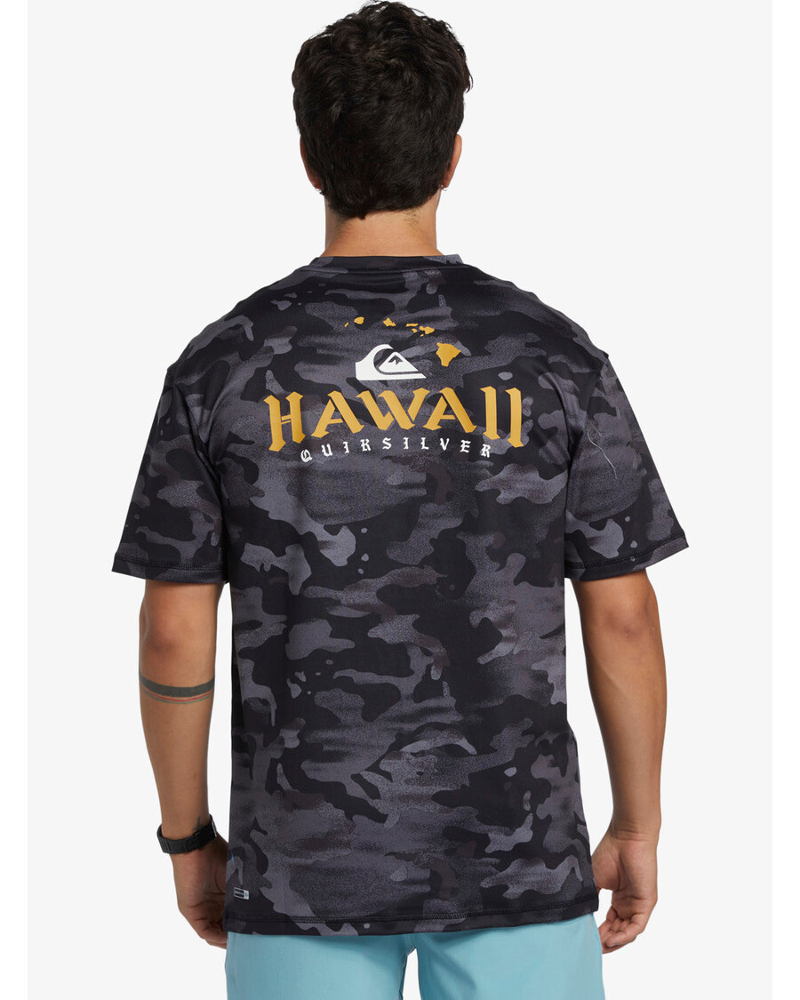 Quik ασημί Hi Royalty Surf κοντομάνικο Upf 50 μπλουζάκι Surf - Hi Camo μαύρο