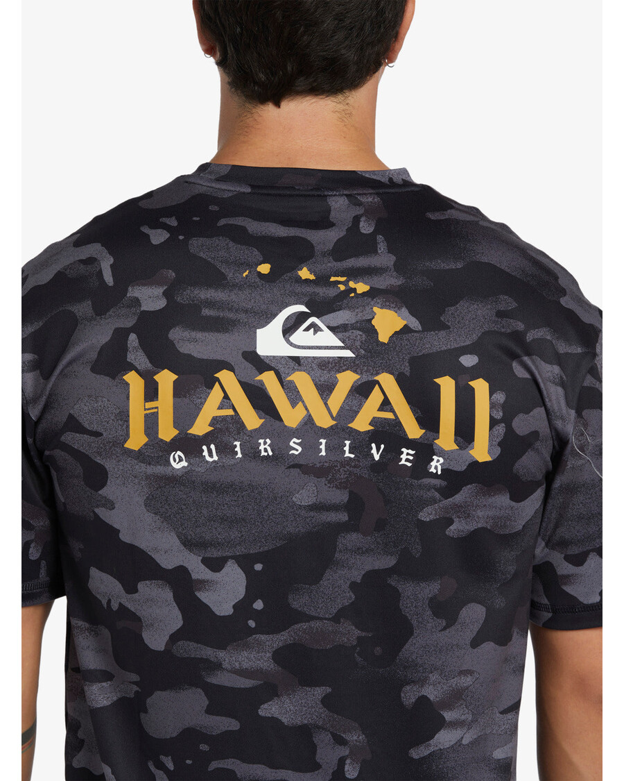 Quik ασημί Hi Royalty Surf κοντομάνικο Upf 50 μπλουζάκι Surf - Hi Camo μαύρο