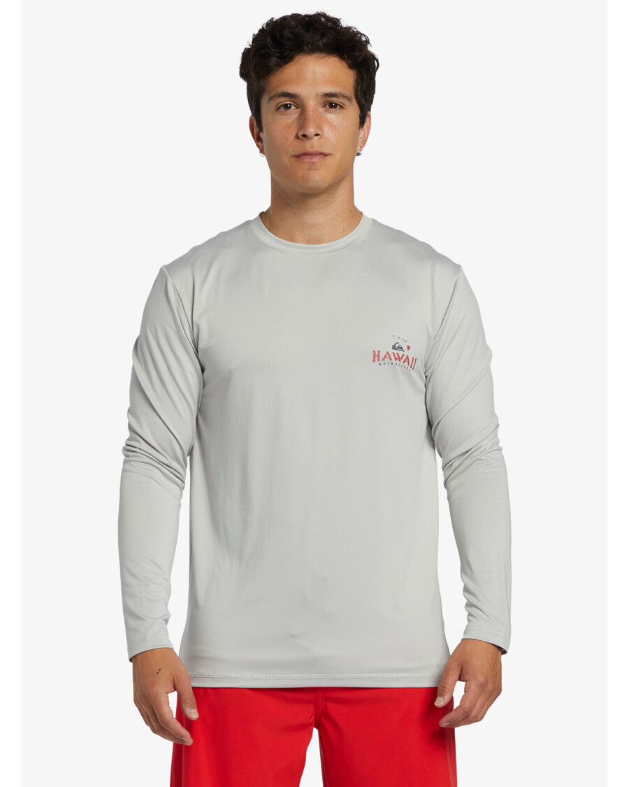 Quik Silver Hi Royalty Surf Long Sleeve UPF 50 Surf T-Shirt - Grey Violet