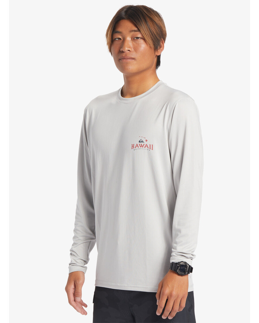 Quik Silver Hi Royalty Surf Long Sleeve UPF 50 Surf T-Shirt - Grey Violet