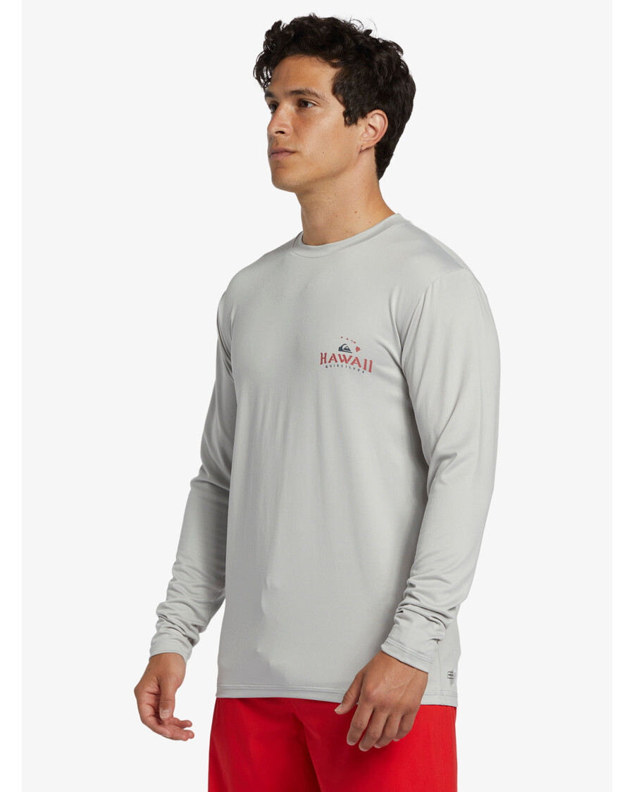 Quik Silver Hi Royalty Surf Long Sleeve UPF 50 Surf T-Shirt - Grey Violet