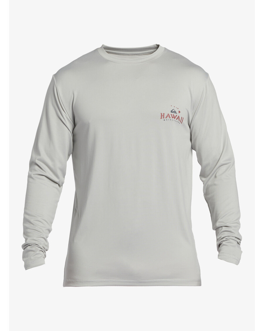 Quiksilver Ahoj Kráľovské Surfové Tričko S Dlhým Rukávom Upf 50 - Sivofialové