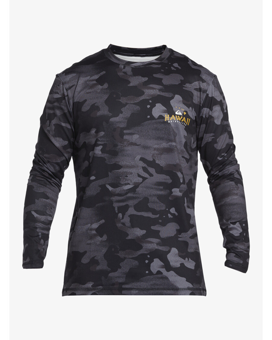 Quiksilver Hi Royalty Surf Tričko S Dlhým Rukávom Upf 50 - Hi Camo Black
