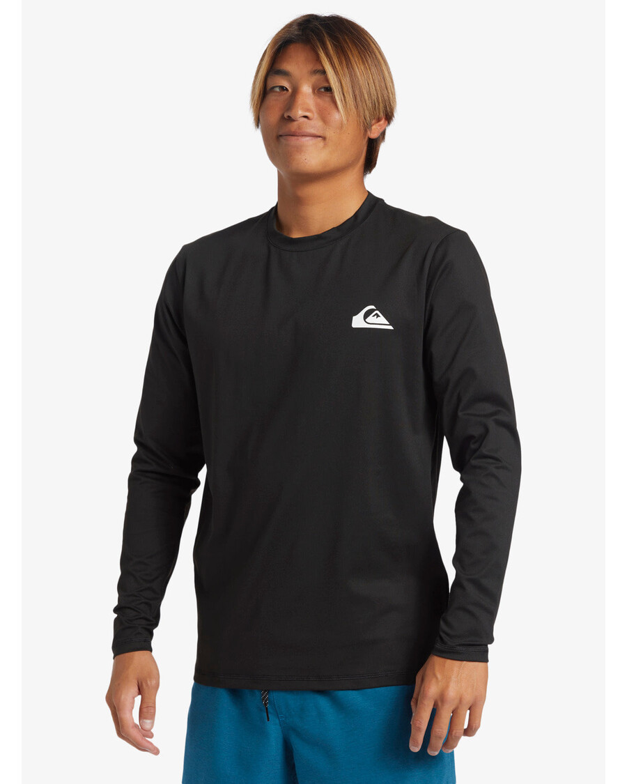 Quiksilver Omni Session Hosszú Ujjú Upf 50 Szörf Póló - Fekete