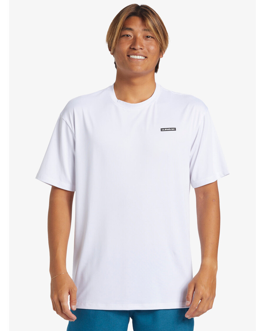 Quik Silver Omni Session UPF 50 Short Sleeve Surf Tee - White