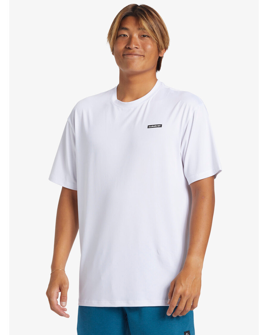 Quik Silver Omni Session UPF 50 Short Sleeve Surf Tee - White