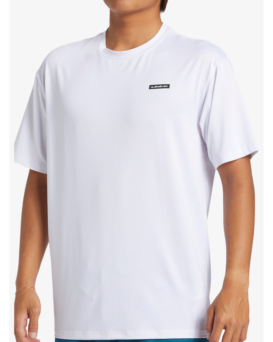 Quik Silver Omni Session UPF 50 Short Sleeve Surf Tee - White