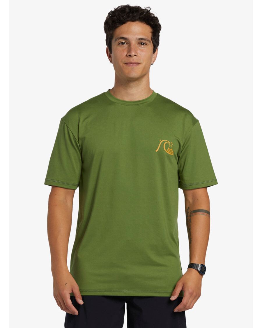 Quik Silver Mix Session Upf 50 κοντομάνικο μπλουζάκι σερφ - άνηθο