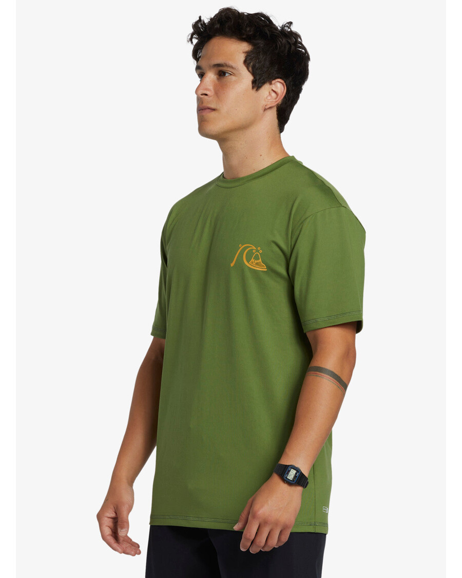 Quik Silver Mix Session Upf 50 κοντομάνικο μπλουζάκι σερφ - άνηθο