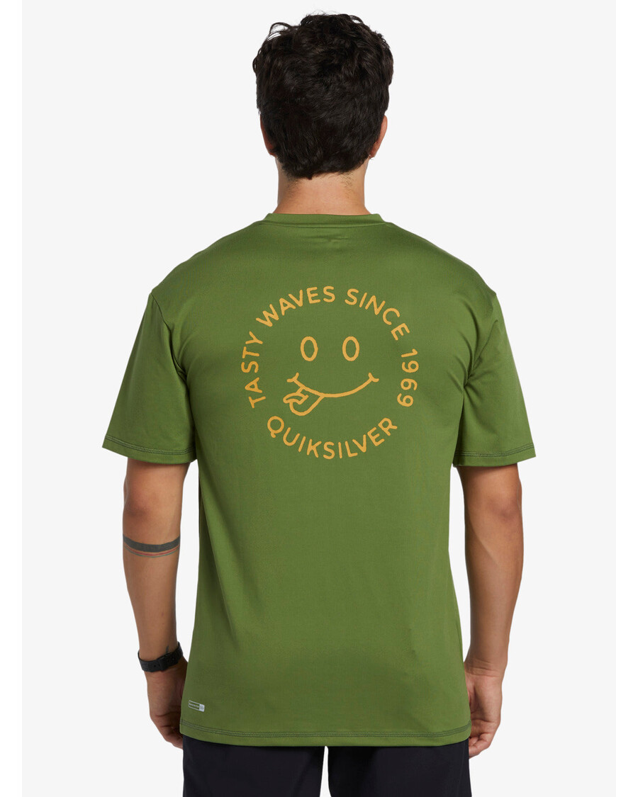Quik Silver Mix Session Upf 50 κοντομάνικο μπλουζάκι σερφ - άνηθο