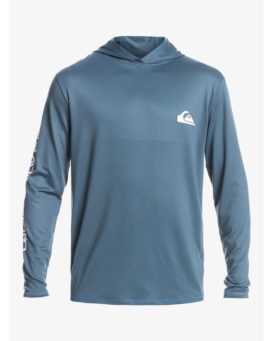 Quik Ezüst Omni Session Upf 50 Kapucnis Hosszú Ujjú Surf Póló - Bering Tenger