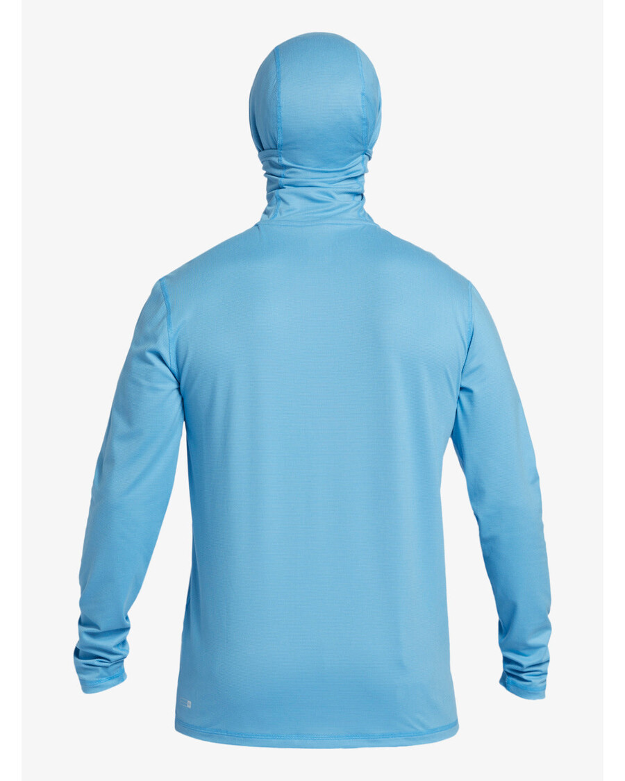 Quiksilver Heritage Upf 50 Majica Za Surfanje S Kapuljačom Dugih Rukava - Azurno Plava