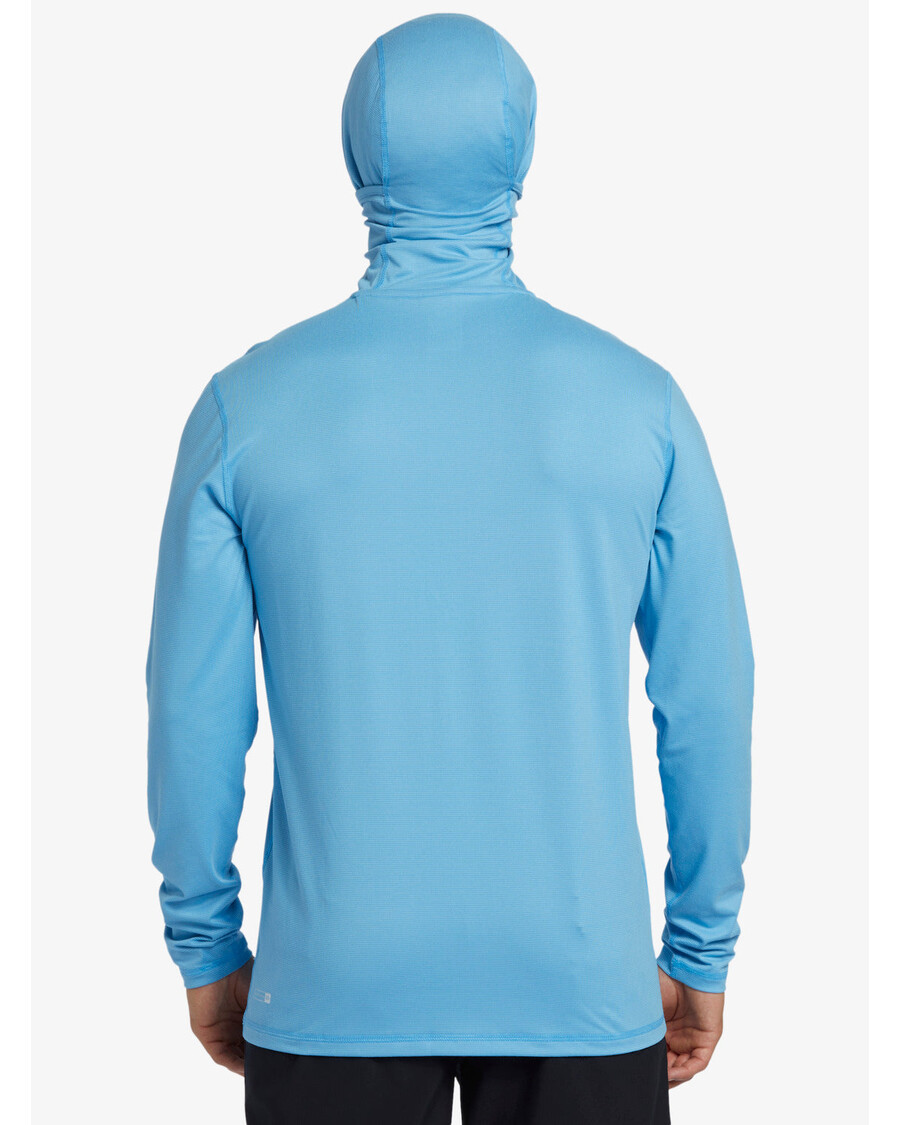 Quiksilver Heritage Upf 50 Majica Za Surfanje S Kapuljačom Dugih Rukava - Azurno Plava