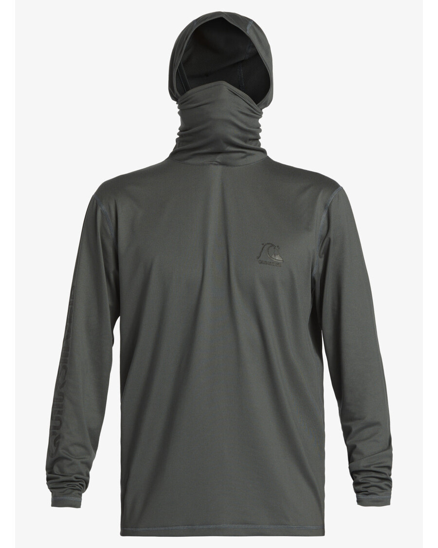 Quiksilver Heritage Upf 50 Surfové Tričko S Kapucňou A Dlhým Rukávom - železná Brána