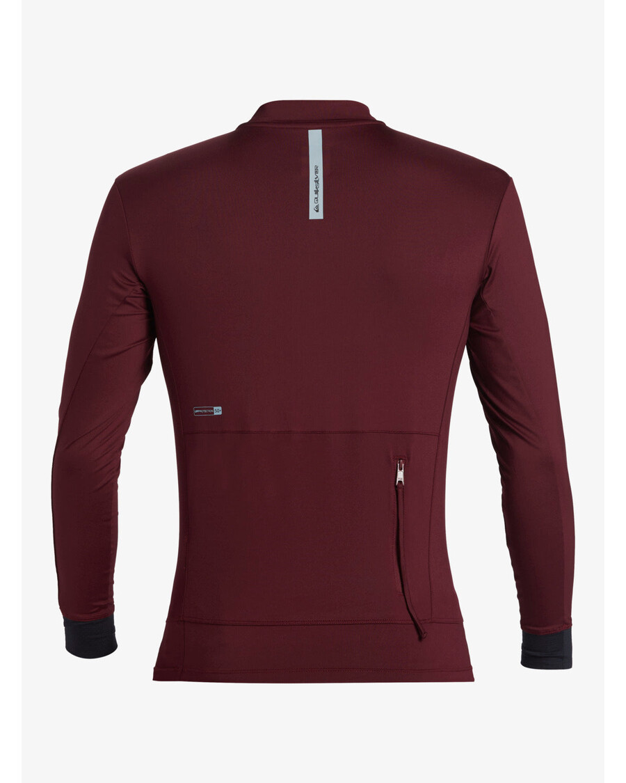 Quik Silver Highline UPF50 Long Sleeve Rashguard - Wine