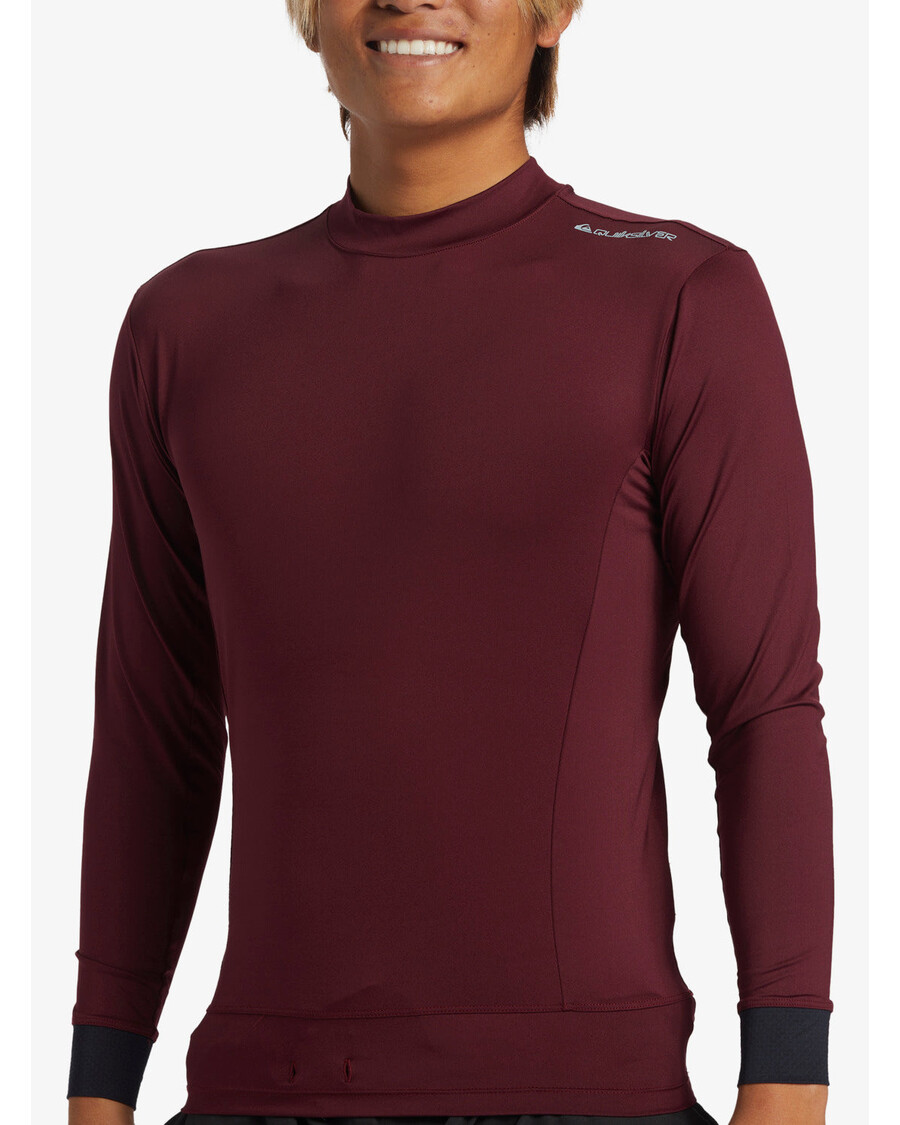 Quik Silver Highline UPF50 Long Sleeve Rashguard - Wine