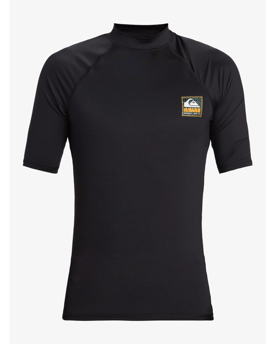 Quiksilver Hawaii Badge Upf 50 Kortärmad Rashguard - Svart