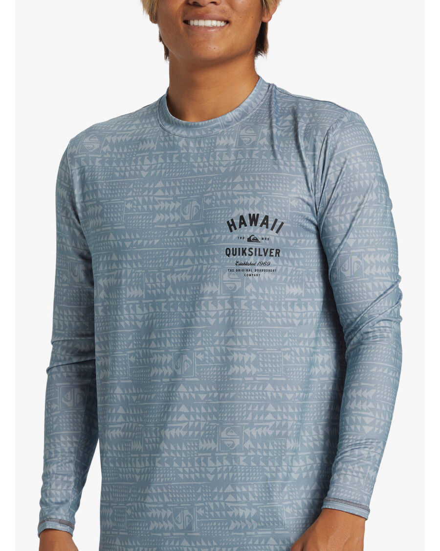 Quik Silver Hawaii Multiply Long Sleeve Surf Tee - Quarry