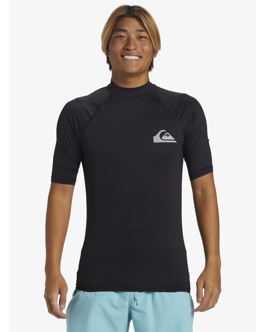 Quiksilver Svakodnevni Rashguard Kratkih Rukava Upf 50 - Crni