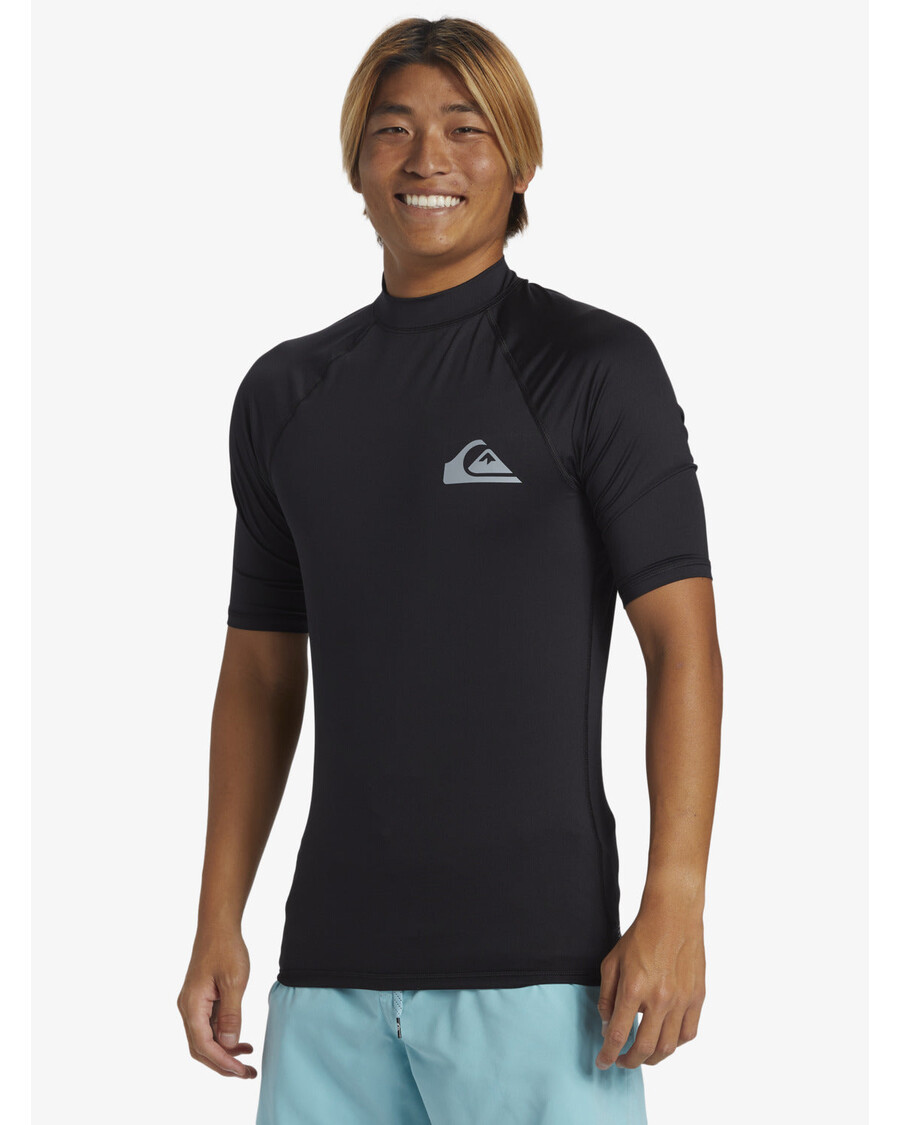 Quiksilver Svakodnevni Rashguard Kratkih Rukava Upf 50 - Crni