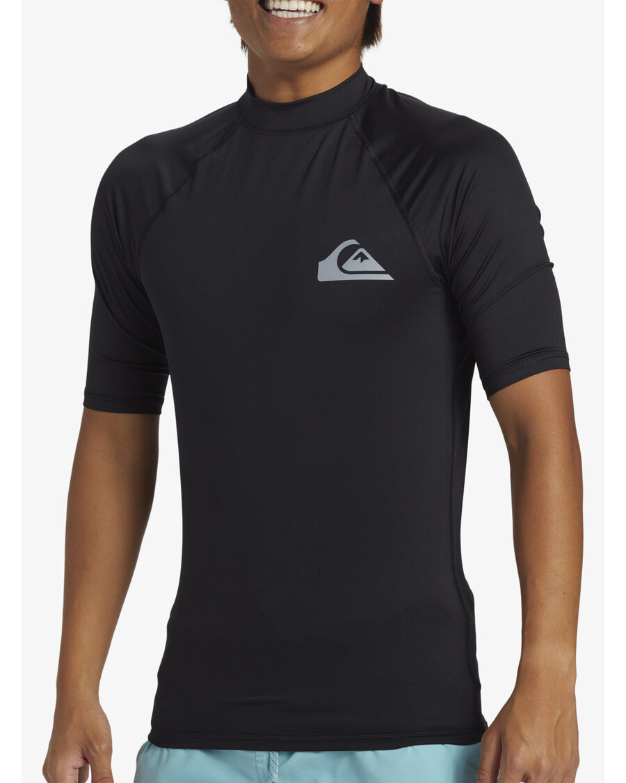Quiksilver Svakodnevni Rashguard Kratkih Rukava Upf 50 - Crni