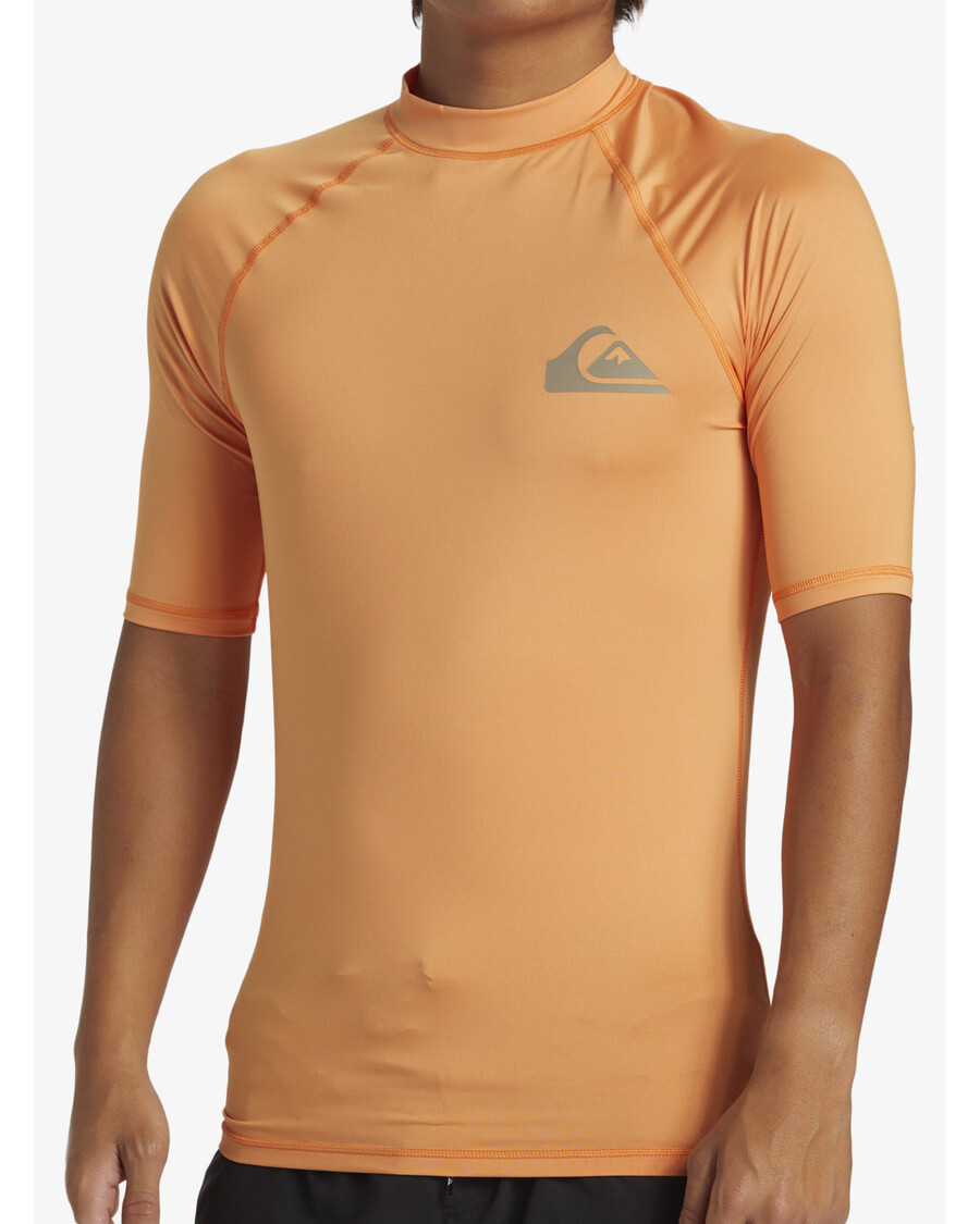 Quik Silver Everyday UPF 50 Short Sleeve Rashguard - Tangerine
